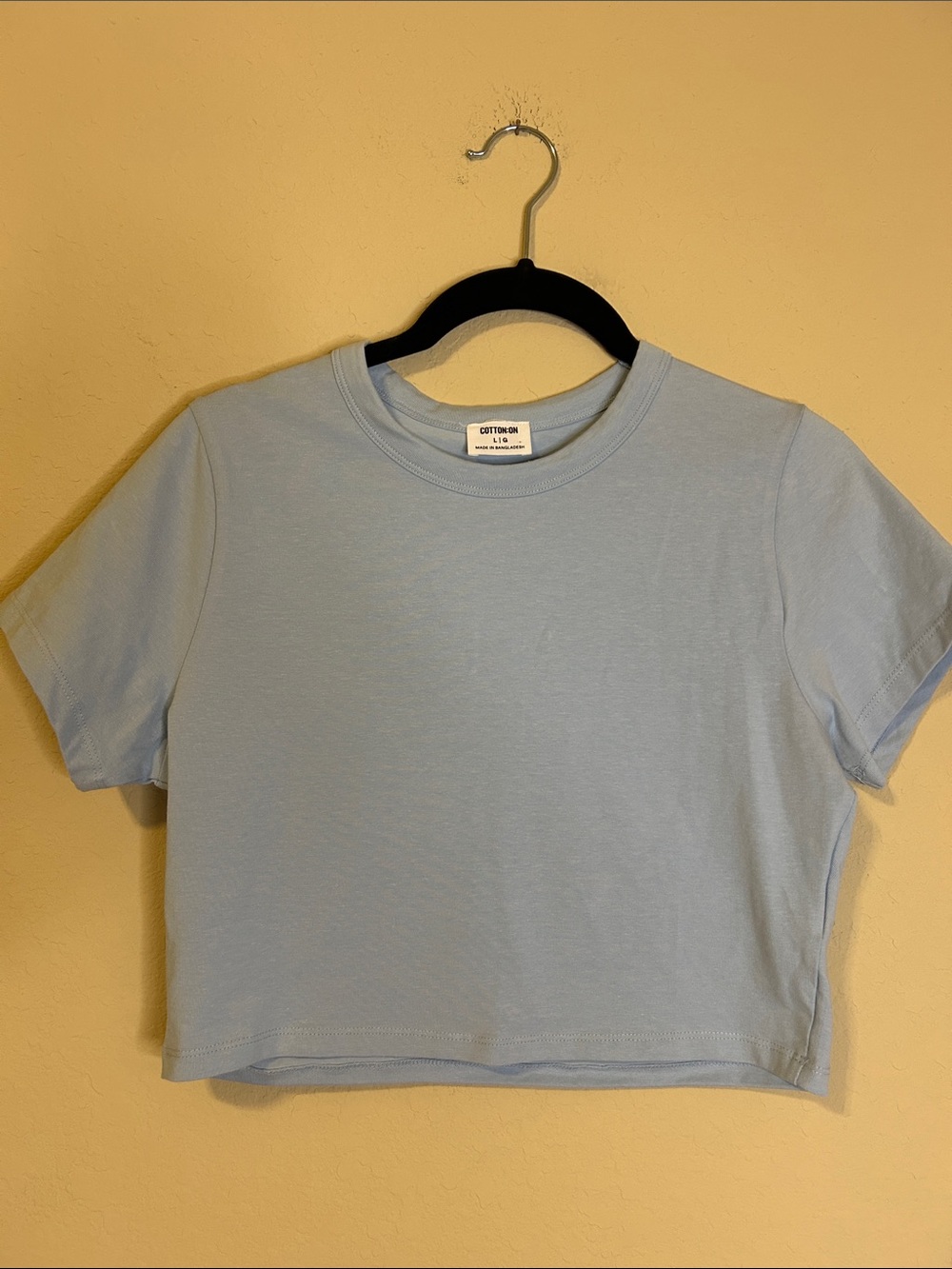 Cotton On Light Blue Crop Tee